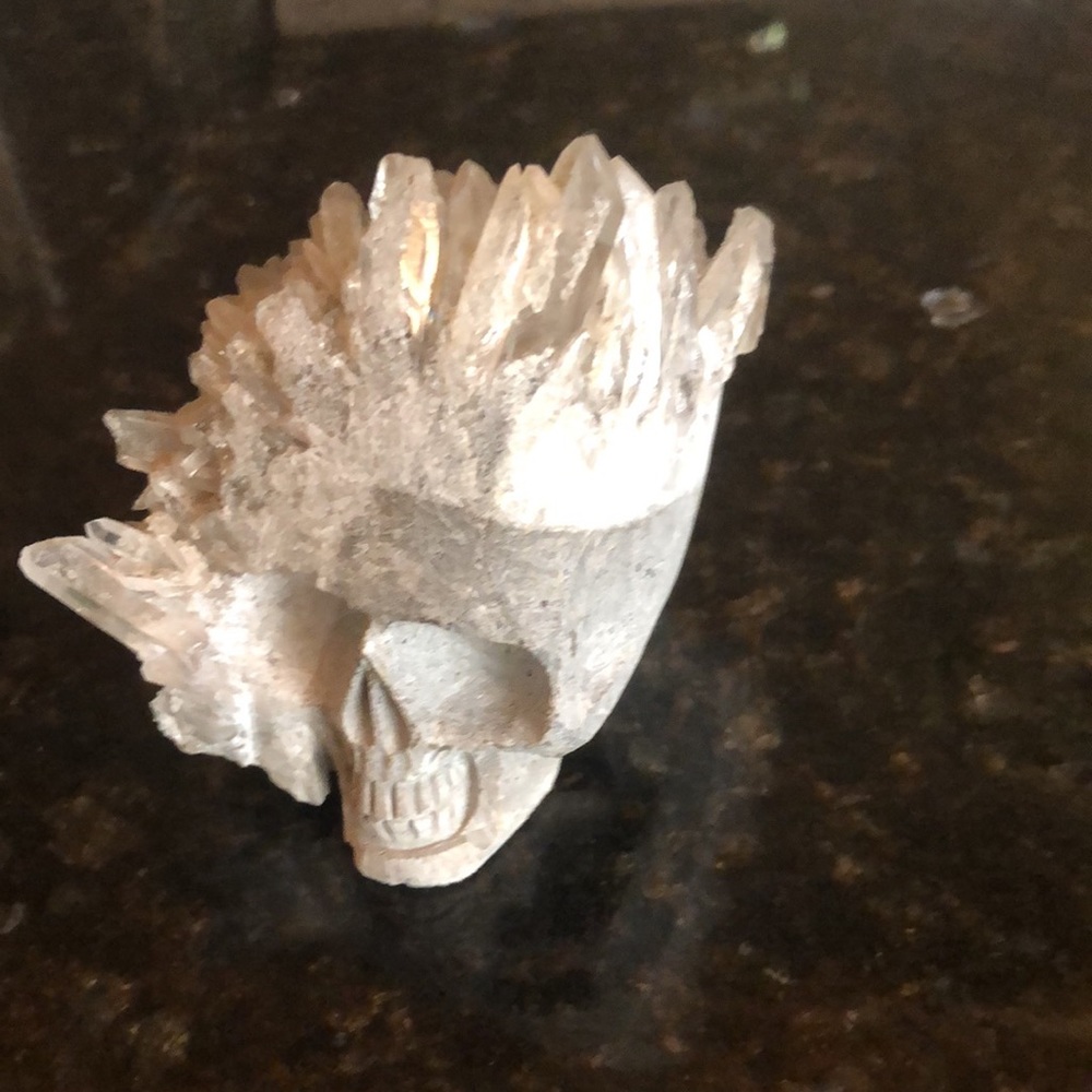 Stunning Crystal Cluster Carved Skull!!!! - Picture 3 of 9